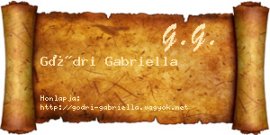 Gödri Gabriella névjegykártya