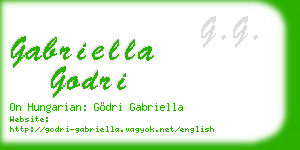 gabriella godri business card
